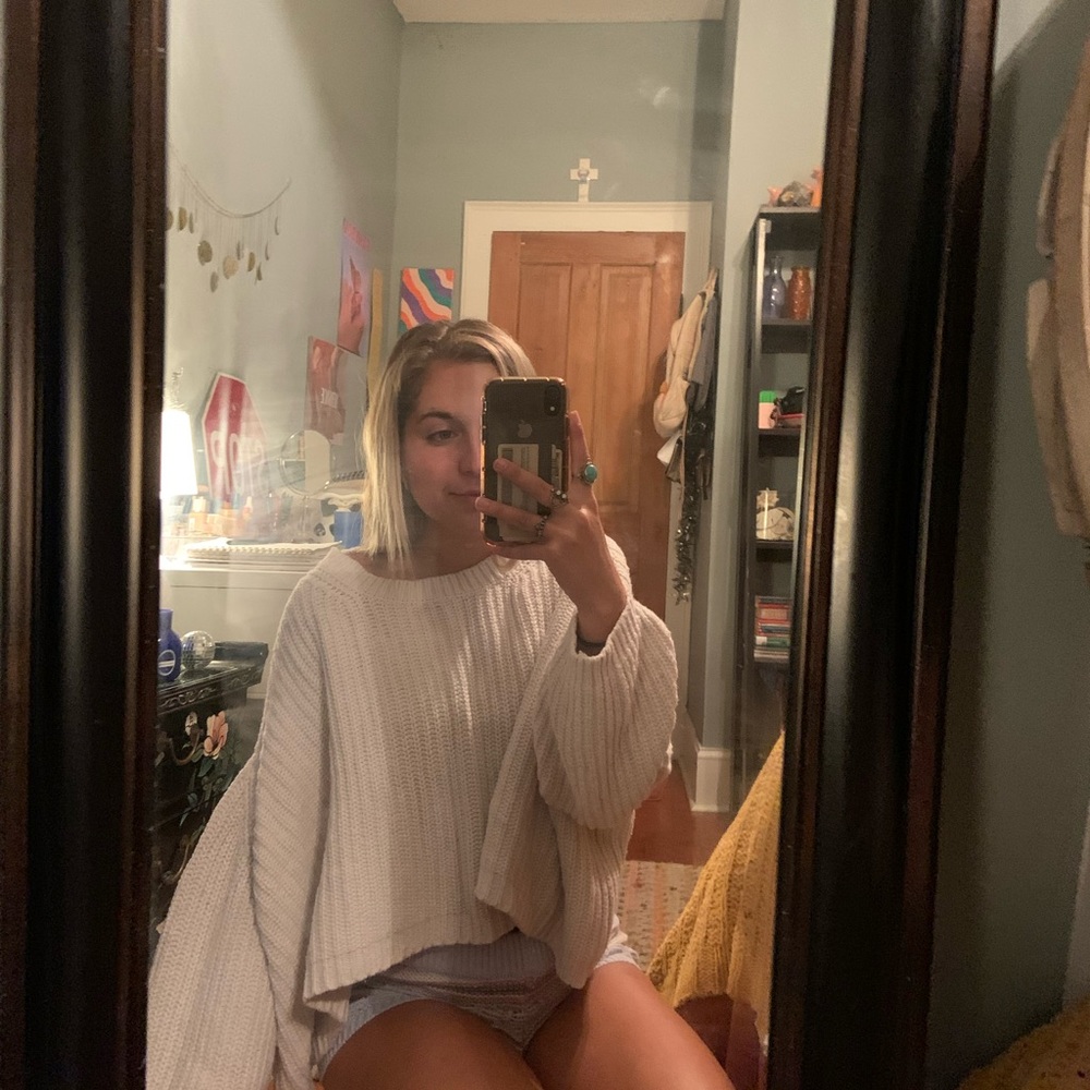 Cable knit sweater